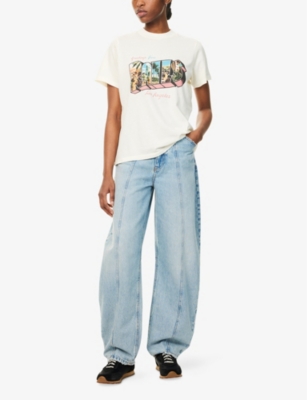 RAILS: Logo-Print Boyfriend Cotton-Jersey T-Shirt