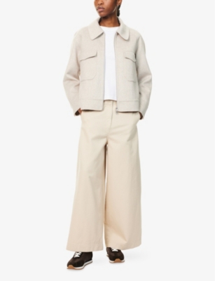 RAILS: Cheyenne Patch-Pocket Wool-Blend Felt Jacket