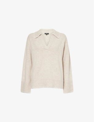 RAILS: Athena Collared Wool and Cashmere-Blend Knit Jumper