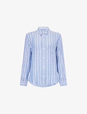 RAILS: Charli Striped Linen and Cotton Blend Shirt