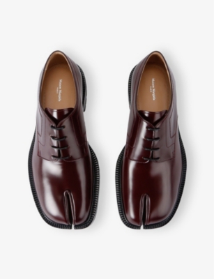 MAISON MARGIELA: Tabi County Lace-Up Leather Shoes