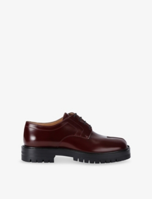 MAISON MARGIELA: Tabi County Lace-Up Leather Shoes