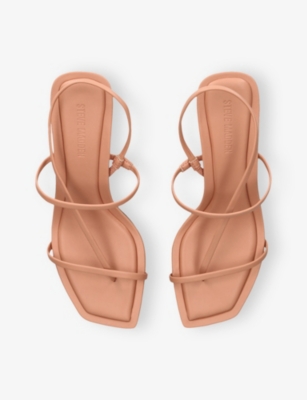 Steve Madden Womens Tan Locke Faux-leather Heeled Sandals Eur 38/5 Uk In Brown