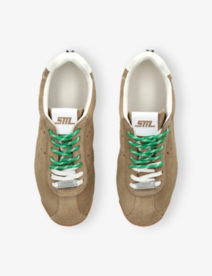 Steve Madden Womens Tan Comb Mirage Suede Trainers Eur 39 / 6 Uk In Brown