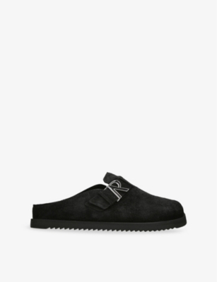 REPRESENT: Initial Tonal Suede Mules