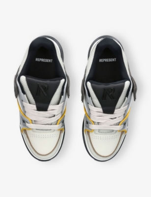 REPRESENT: Studio Mix Low-Top Leather Trainers