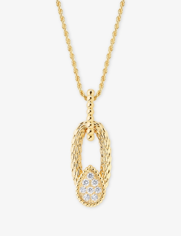 Serpent Bohème 18ct Yellow-Gold and 0.32ct Brilliant-Cut Diamond Pendant Necklace