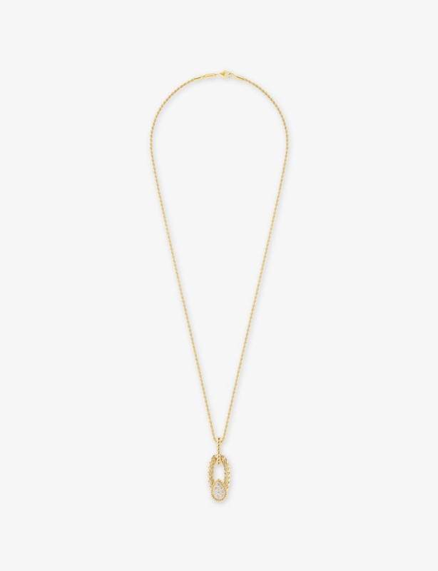 Serpent Bohème 18ct Yellow-Gold and 0.32ct Brilliant-Cut Diamond Pendant Necklace