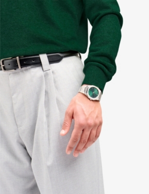 D1 Milano Green Scarabeo Ultra Thin Bracelet 40mm Stainless Steel Quartz Watch