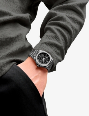 D1 Milano Gun Skeleton Bracelet 41.5mm Stainless Steel Mechanical Watch