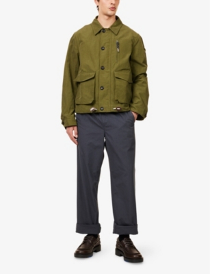 PALMES: Lucien Logo-Embroidered Wide-Leg Cotton Trousers
