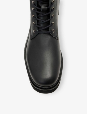 Allsaints Skiff Military Boots In Black