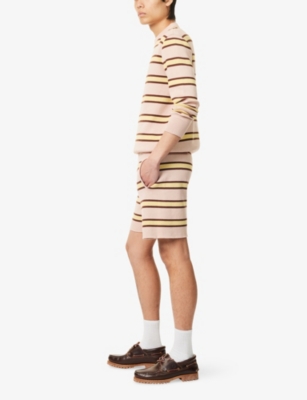 CHATEAU ORLANDO: Oscar Striped Knitted Cotton Short