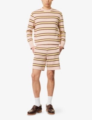CHATEAU ORLANDO: Oscar Stripe Crewneck Cotton Jumper