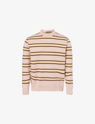 CHATEAU ORLANDO: Oscar Stripe Crewneck Cotton Jumper