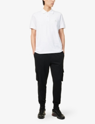 MOOSE KNUCKLES: Everett Logo-Embellished Cotton-Piqué Polo Shirt&nbsp;
