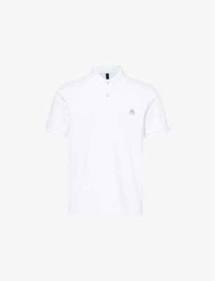 MOOSE KNUCKLES: Everett Logo-Embellished Cotton-Piqué Polo Shirt&nbsp;