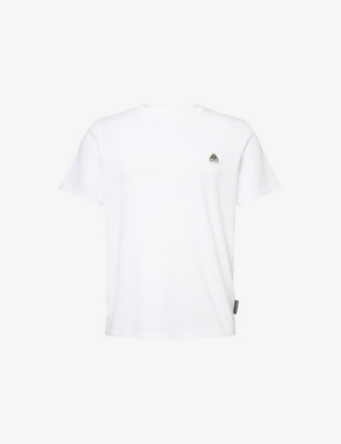MOOSE KNUCKLES: Crescent Brand-Plaque Cotton-Jersey T-Shirt