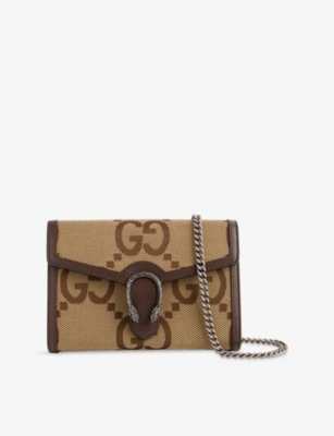 RESELFRIDGES: Pre-Loved Gucci Dionysus Canvas Wallet