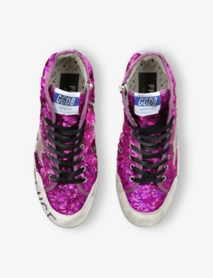 GOLDEN GOOSE: Francy 45363 Woven High-Top Trainers