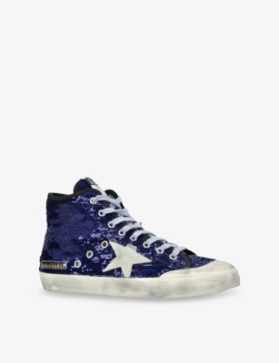 GOLDEN GOOSE: Francy 50588 Woven High-Top Trainers