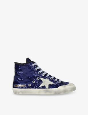 GOLDEN GOOSE: Francy 50588 Woven High-Top Trainers