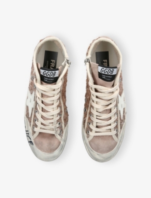 GOLDEN GOOSE: Francy 82815 Woven High-Top Trainers