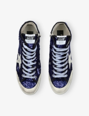 GOLDEN GOOSE: Francy Woven High-Top Trainers
