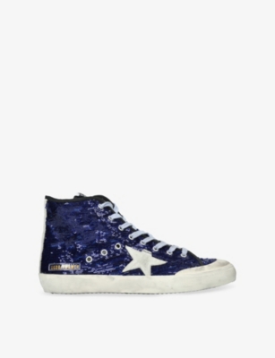 GOLDEN GOOSE: Francy Woven High-Top Trainers