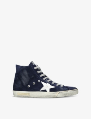 GOLDEN GOOSE: Francy High-Top Suede Trainers