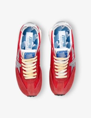 GOLDEN GOOSE: Runner Marathon Suede And Mesh Low-Top Trainers