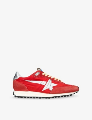GOLDEN GOOSE: Runner Marathon Suede And Mesh Low-Top Trainers