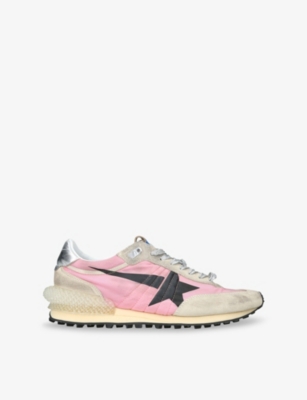 GOLDEN GOOSE: Running Marathon Suede and Fabric Low-Top Trainers