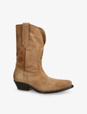 GOLDEN GOOSE: Wish Heeled Suede Boots
