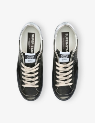 Golden Goose Mens  Super Star Branded Suede Low-top Trainers In Brown/oth