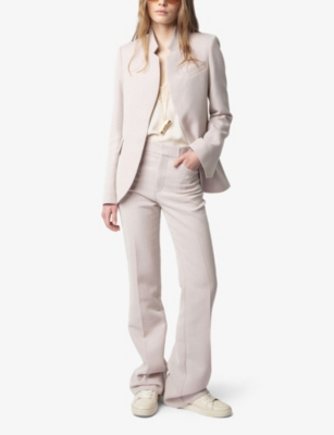 Zadig & Voltaire Womens Very Fitted Cotton-blend Blazer Lilas In Lilas