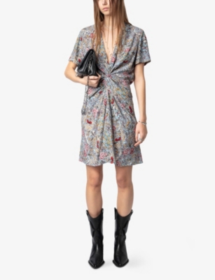 ZADIG&VOLTAIRE: Rozom Draped Satin Dress