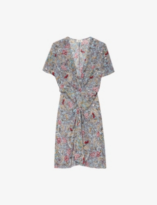 ZADIG&VOLTAIRE: Rozom Draped Satin Dress