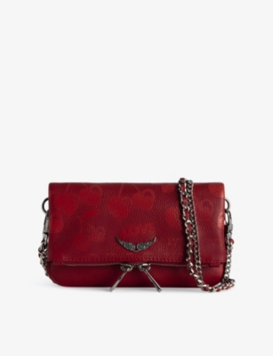Zadig & Voltaire Womens Rock Nano Leather Clutch Bag Power In Power