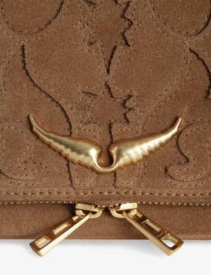 ZADIG&VOLTAIRE: Rock Western Suede-Leather Clutch Bag