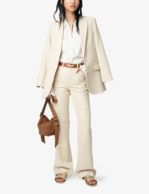 ZADIG&VOLTAIRE: Pistol Flared-Leg Cotton-Blend Trousers