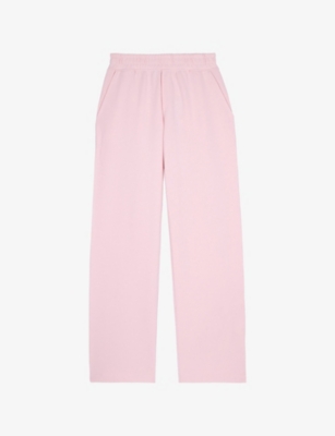 THE KOOPLES WOMENS THE KOOPLES LOGO-PATCH ELASTICATED-WAIST COTTON JOGGING BOTTOMS 