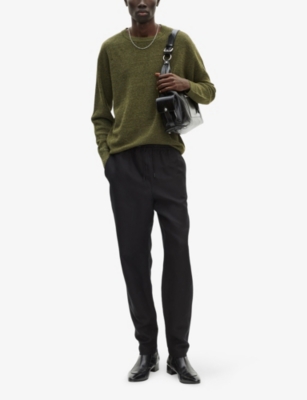 THE KOOPLES: Crewneck Regular-Fit Linen And Wool-Blend Jumper