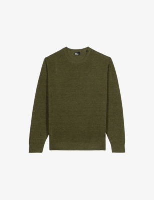 THE KOOPLES: Crewneck Regular-Fit Linen And Wool-Blend Jumper