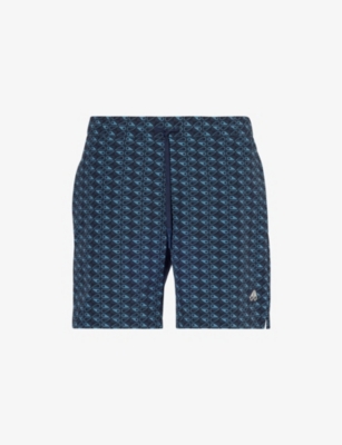 MOOSE KNUCKLES: Hide And Swim Graphic-Print Swim Shorts