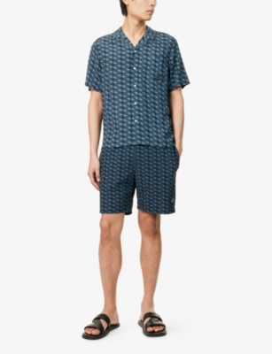 MOOSE KNUCKLES: The Bay Graphic-Print Woven Shirt
