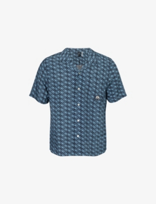 MOOSE KNUCKLES: The Bay Graphic-Print Woven Shirt