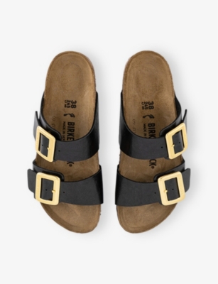 BIRKENSTOCK: Sydney Two-Strap Leather Sandals