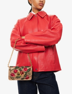 VALENTINO GARAVANI: Vain Embroidered Clutch