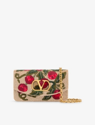 VALENTINO GARAVANI: Vain Embroidered Clutch